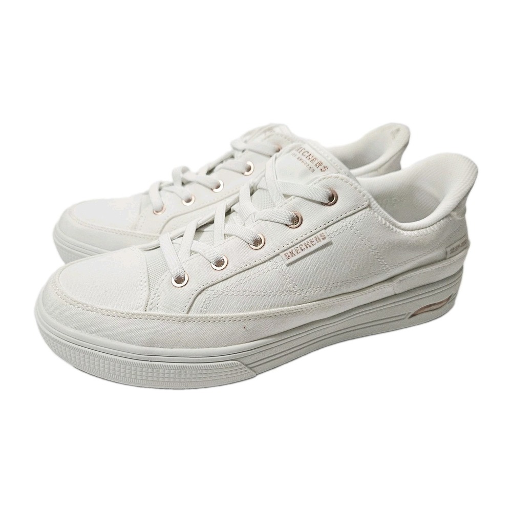 Skechers Women's Arch FIT Arcade-ON My Way Sneaker, White, 9M I77190